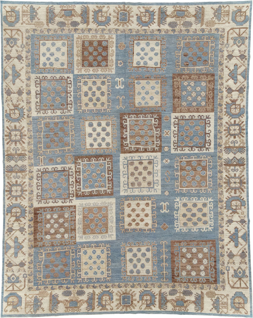 Modern East Turkestan Khotan Room Size Carpet, No.31765 - Galerie Shabab