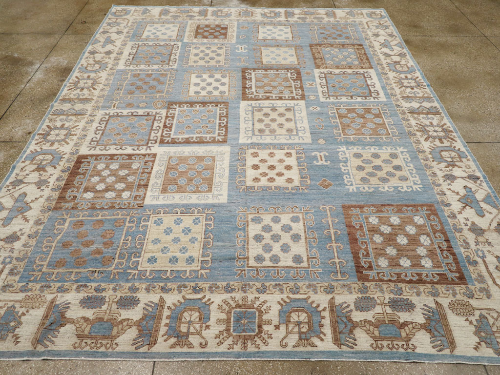 Modern East Turkestan Khotan Room Size Carpet, No.31765 - Galerie Shabab