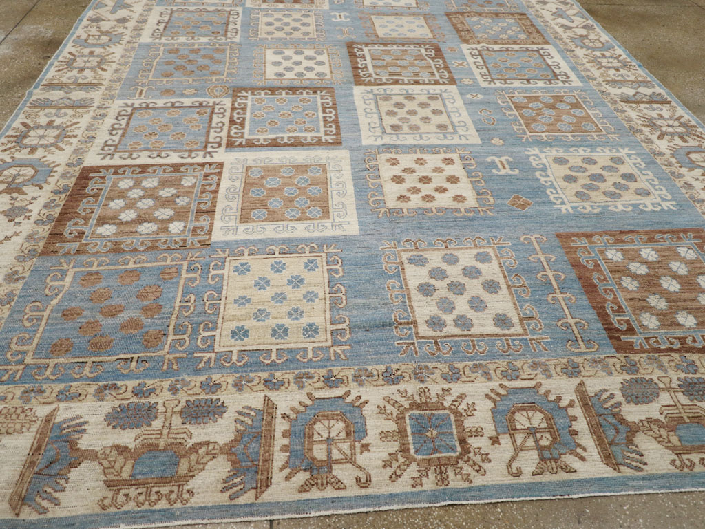 Modern East Turkestan Khotan Room Size Carpet, No.31765 - Galerie Shabab