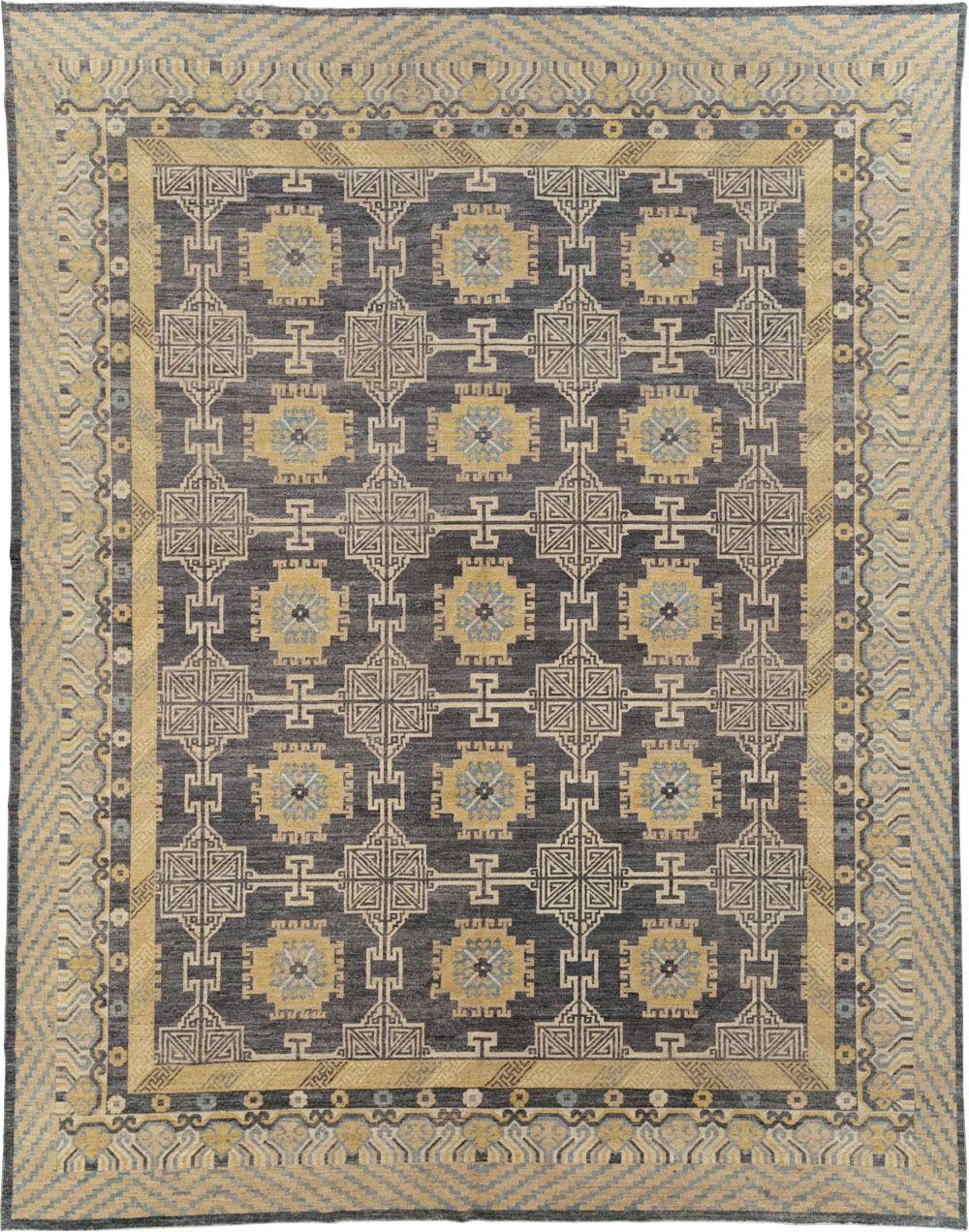 Modern East Turkestan Khotan Room Size Carpet, No.31767 - Galerie Shabab