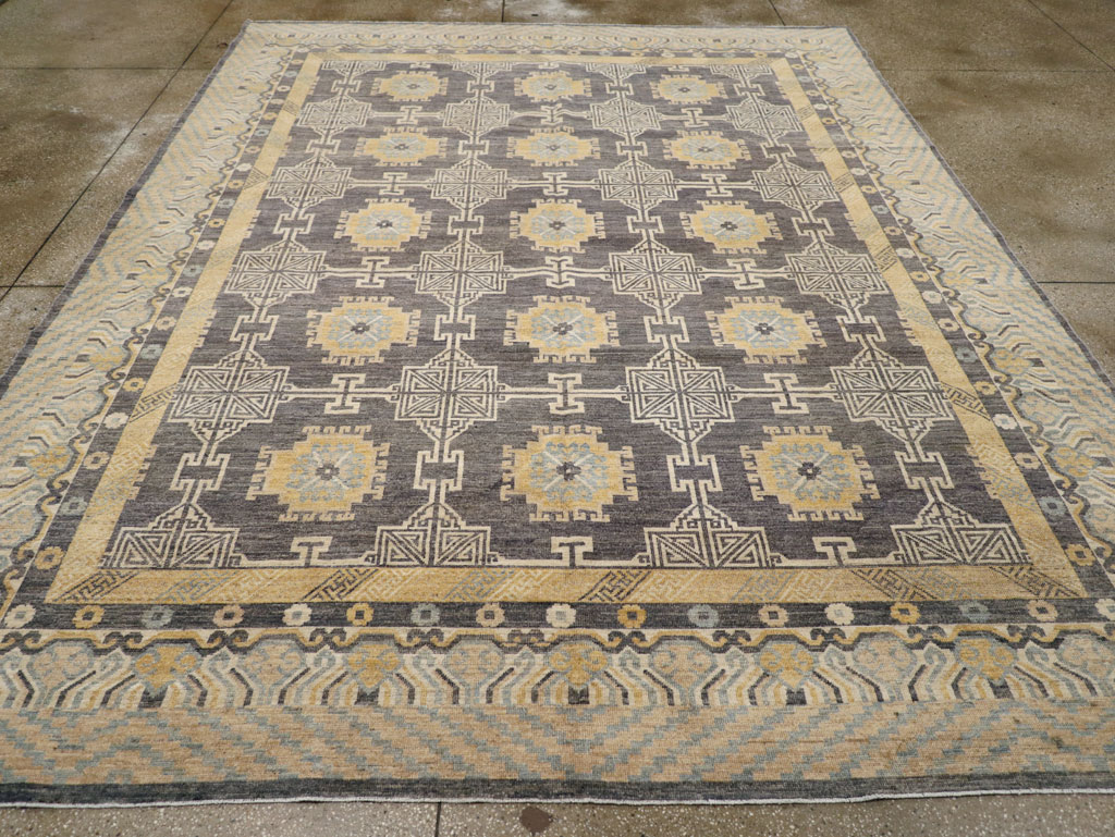 Modern East Turkestan Khotan Room Size Carpet, No.31767 - Galerie Shabab