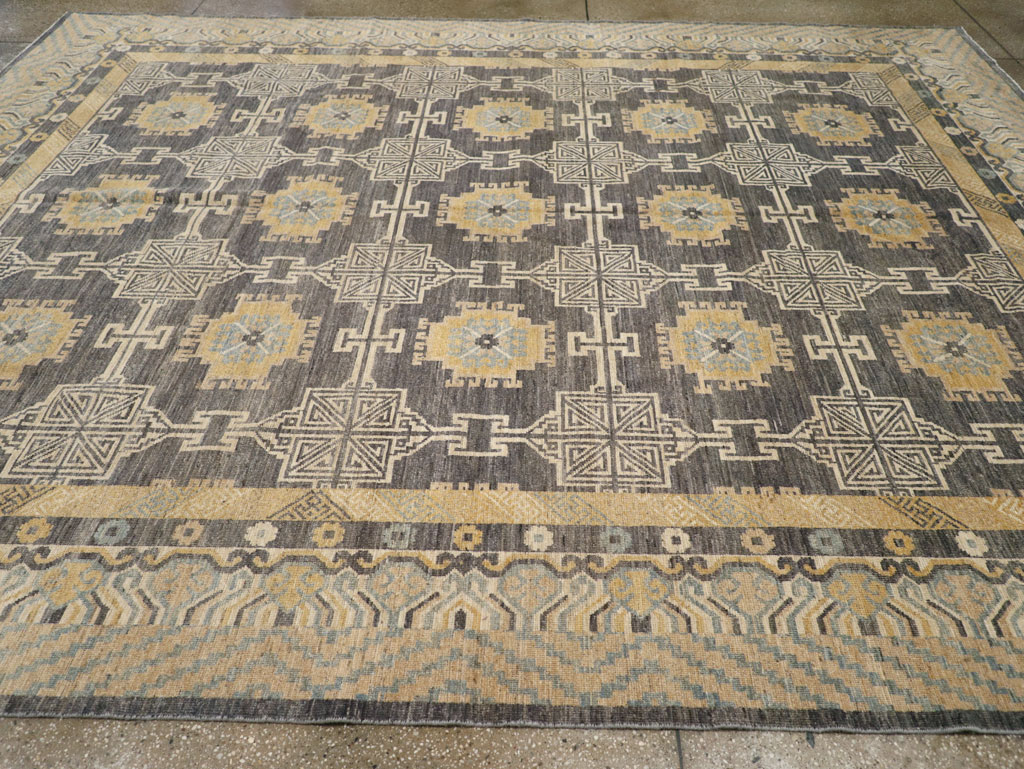 Modern East Turkestan Khotan Room Size Carpet, No.31767 - Galerie Shabab