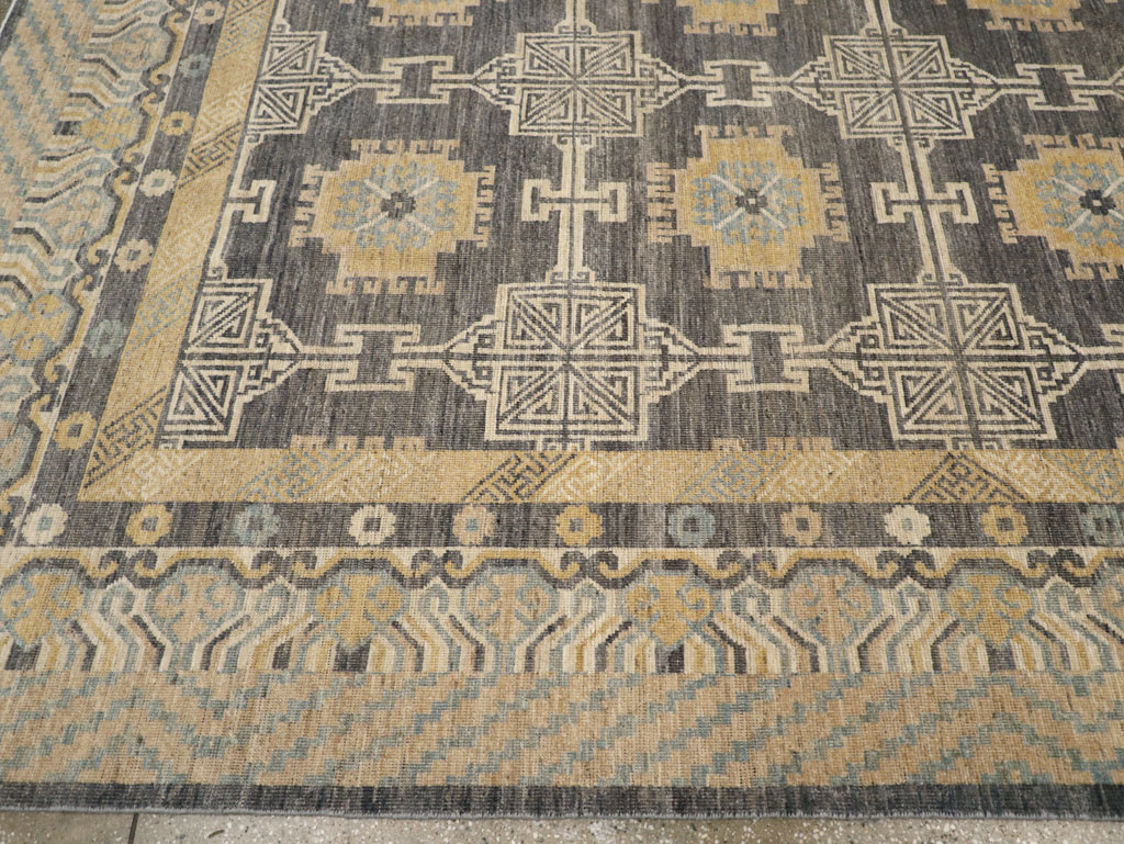 Modern East Turkestan Khotan Room Size Carpet, No.31767 - Galerie Shabab