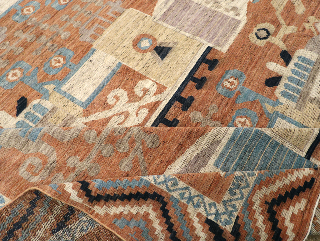 Modern East Turkestan Khotan Room Size Carpet, No.31768 - Galerie Shabab