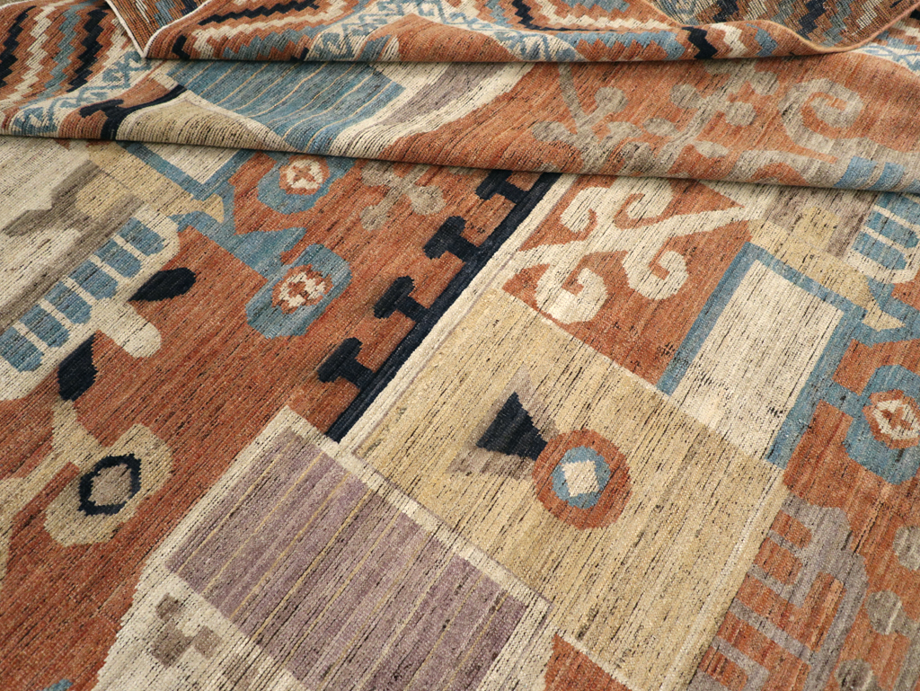 Modern East Turkestan Khotan Room Size Carpet, No.31768 - Galerie Shabab