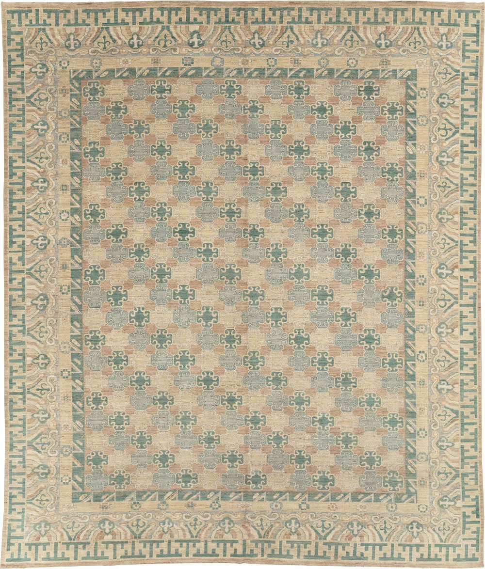 Modern East Turkestan Khotan Large Room Size Carpet, No.31769 - Galerie Shabab
