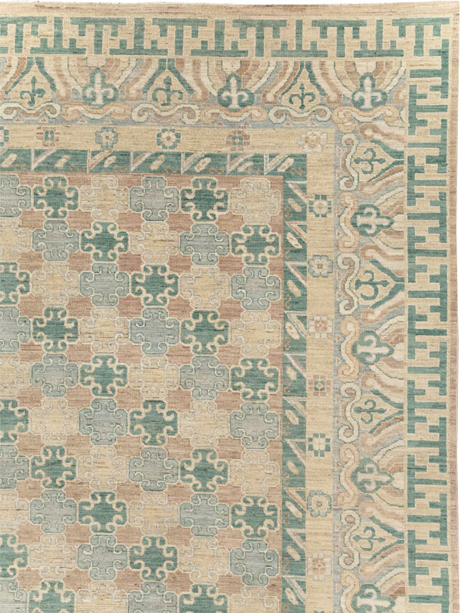 Modern East Turkestan Khotan Large Room Size Carpet, No.31769 - Galerie Shabab
