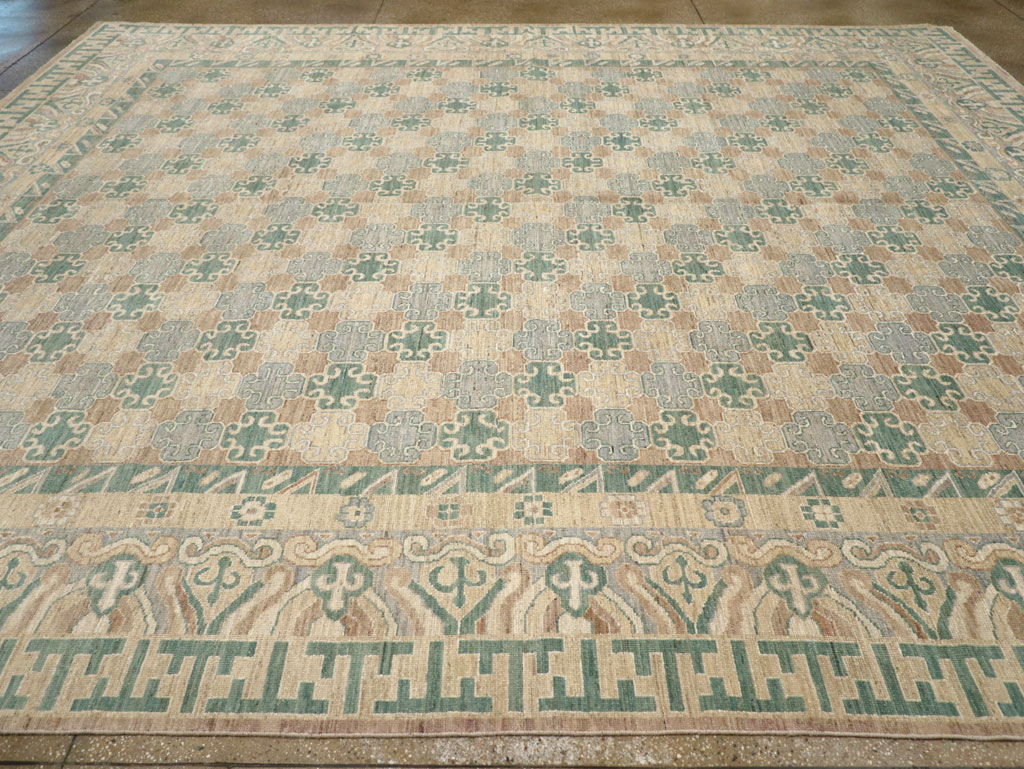 Modern East Turkestan Khotan Large Room Size Carpet, No.31769 - Galerie Shabab