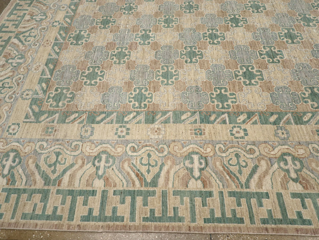 Modern East Turkestan Khotan Large Room Size Carpet, No.31769 - Galerie Shabab