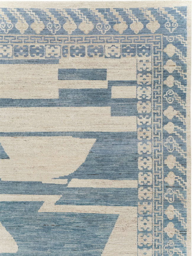 Modern East Turkestan Khotan Room Size Carpet, No.31771 - Galerie Shabab