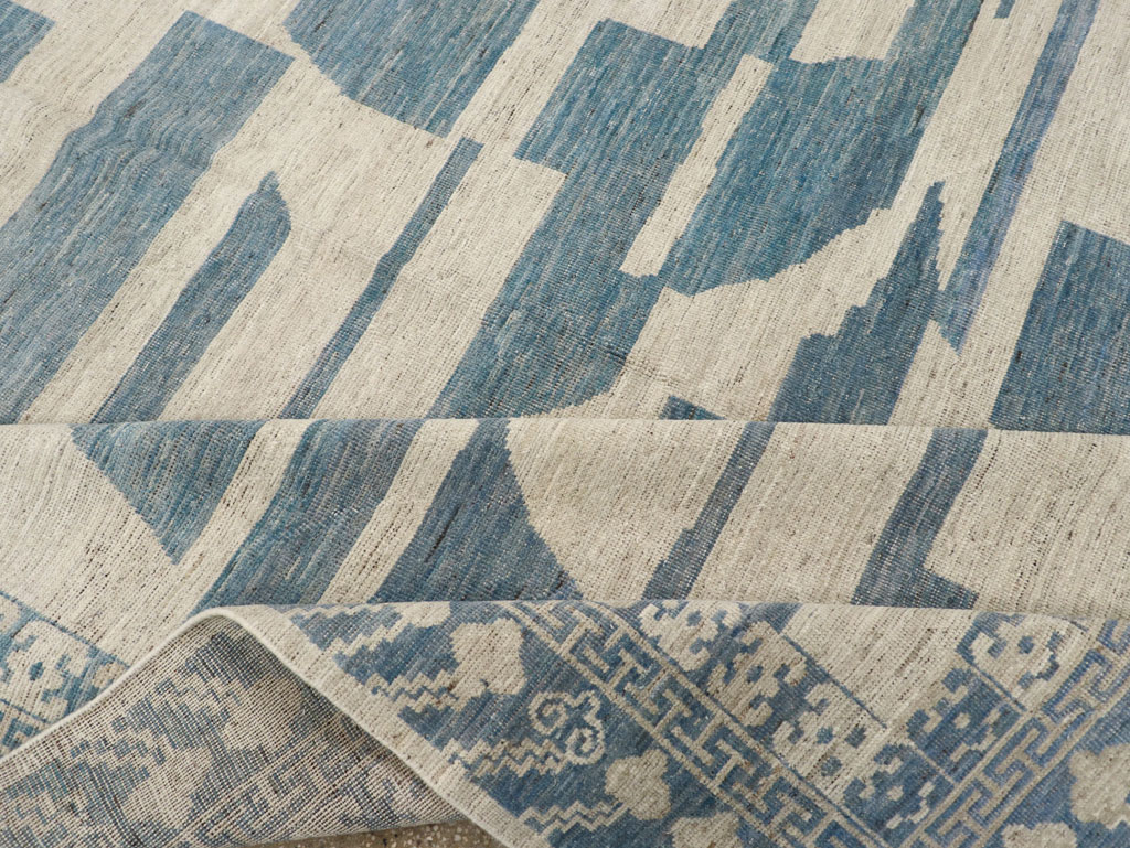 Modern East Turkestan Khotan Room Size Carpet, No.31771 - Galerie Shabab