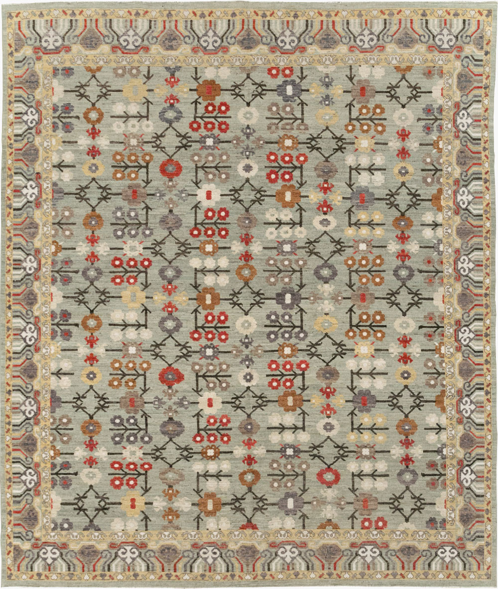 Modern East Turkestan Khotan Small Room Size Carpet, No.31772 - Galerie Shabab