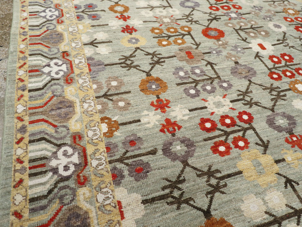 Modern East Turkestan Khotan Small Room Size Carpet, No.31772 - Galerie Shabab