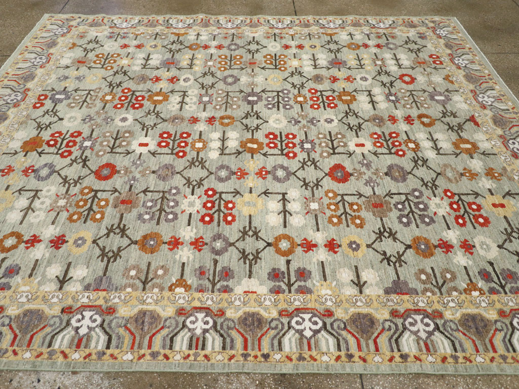 Modern East Turkestan Khotan Small Room Size Carpet, No.31772 - Galerie Shabab