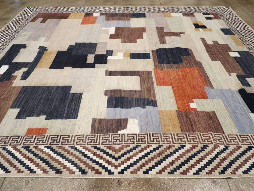 Modern East Turkestan Khotan Large Room Size Carpet, No.31776 - Galerie Shabab