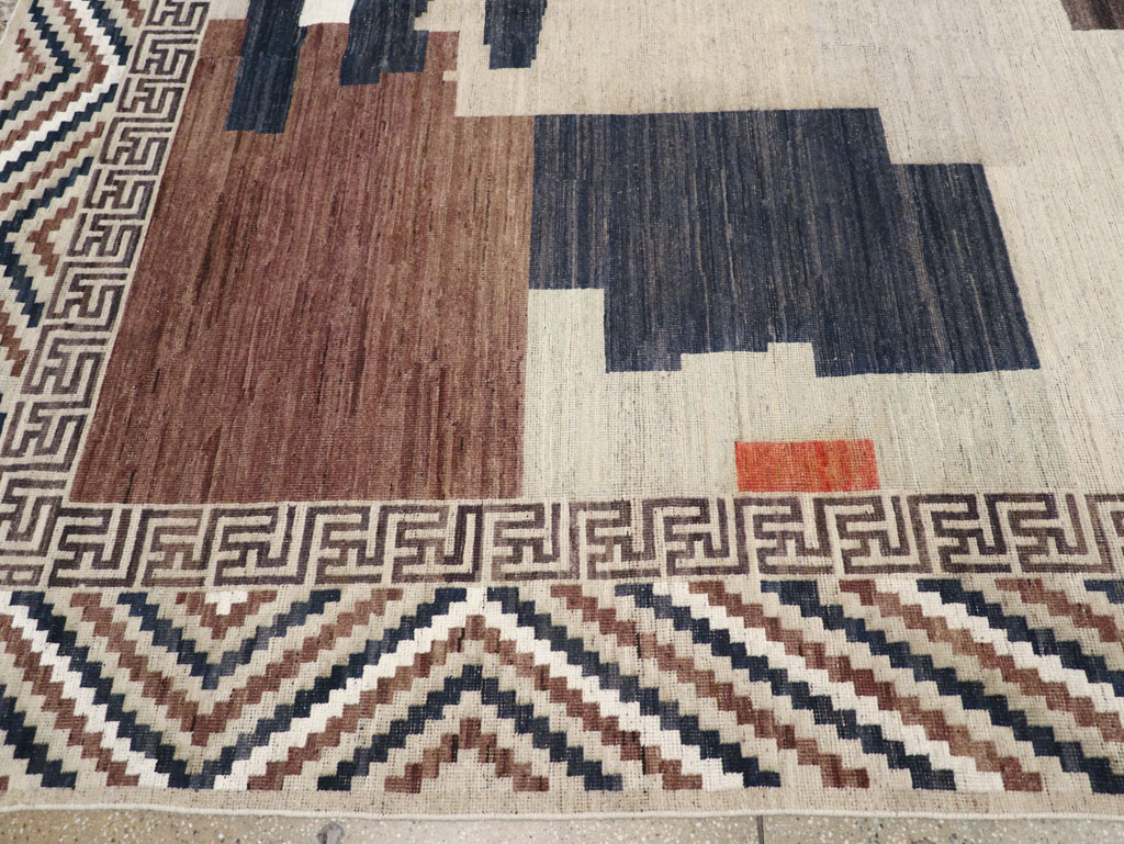 Modern East Turkestan Khotan Large Room Size Carpet, No.31776 - Galerie Shabab