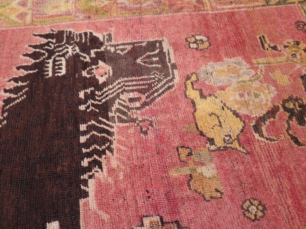 Vintage Persian Pictorial Shiraz Throw Rug, No.31777 - Galerie Shabab