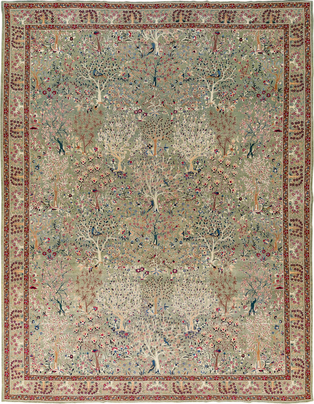 Antique Indian Lahore Large Carpet, No.31779 - Galerie Shabab