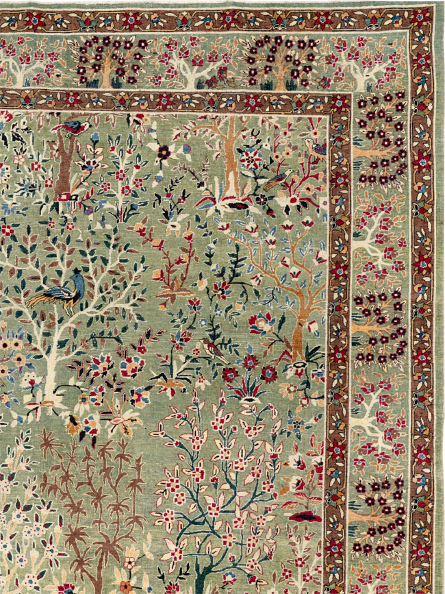 Antique Indian Lahore Large Carpet, No.31779 - Galerie Shabab