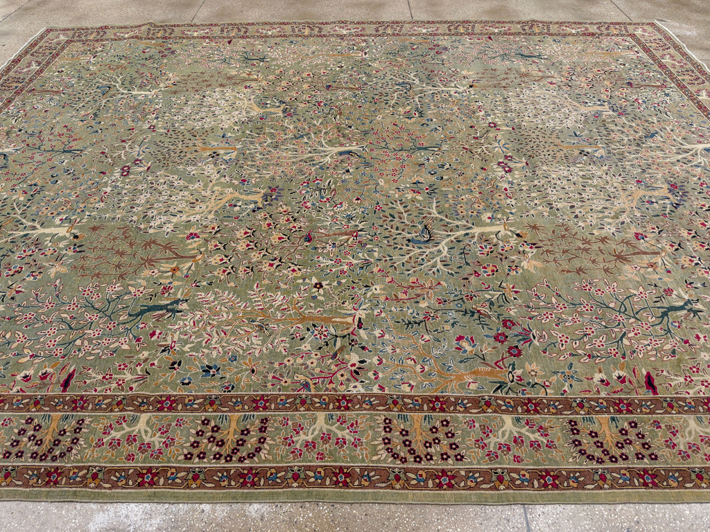 Antique Indian Lahore Large Carpet, No.31779 - Galerie Shabab