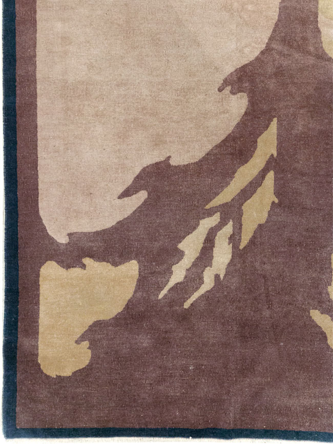 Vintage Chinese Art Deco Room Size Carpet, No.31780 - Galerie Shabab