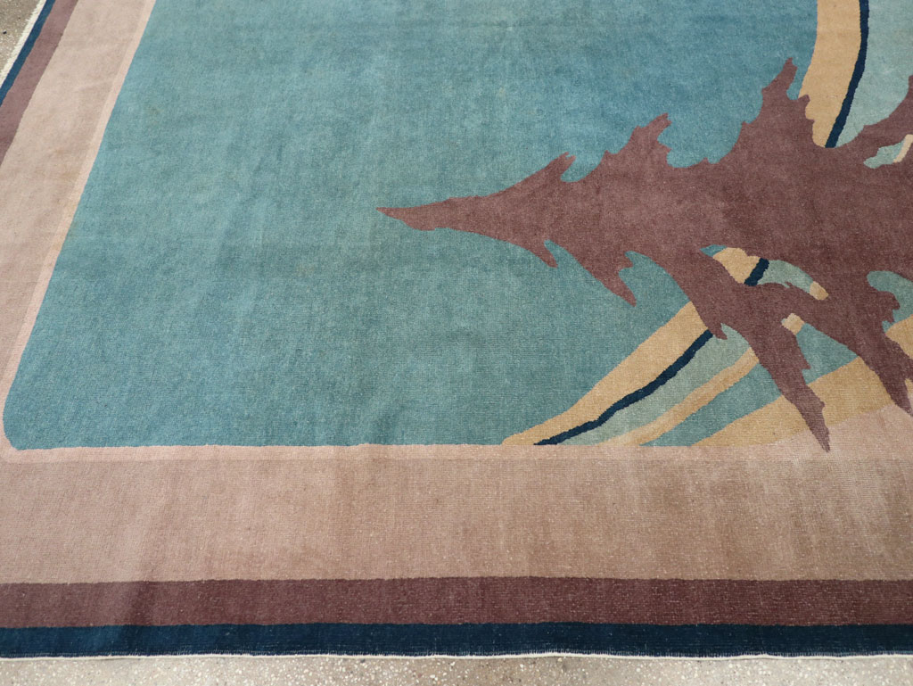 Vintage Chinese Art Deco Room Size Carpet, No.31780 - Galerie Shabab