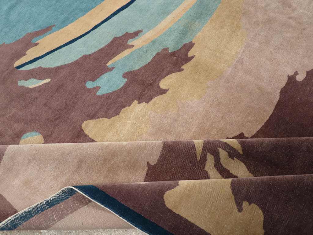 Vintage Chinese Art Deco Room Size Carpet, No.31780 - Galerie Shabab