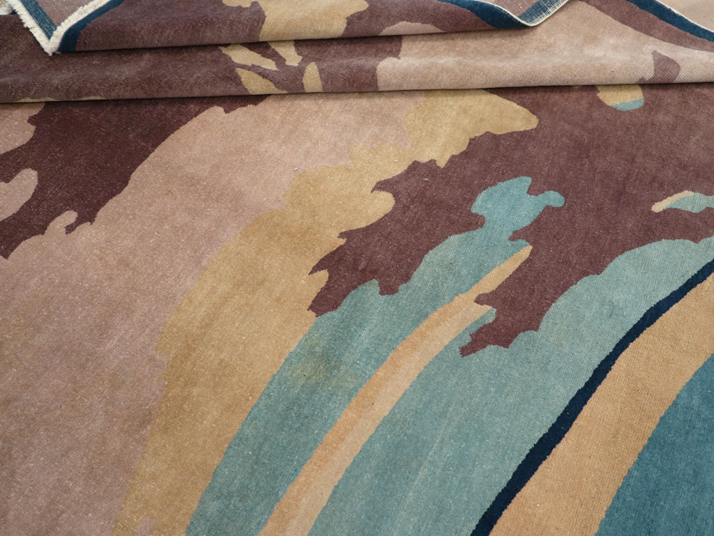 Vintage Chinese Art Deco Room Size Carpet, No.31780 - Galerie Shabab