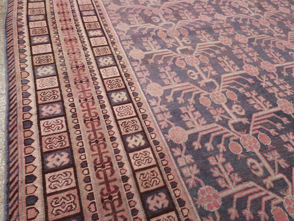 Antique East Turkestan Khotan Room Size Carpet, No.31787 - Galerie Shabab