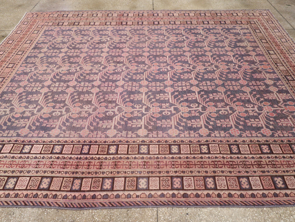 Antique East Turkestan Khotan Room Size Carpet, No.31787 - Galerie Shabab