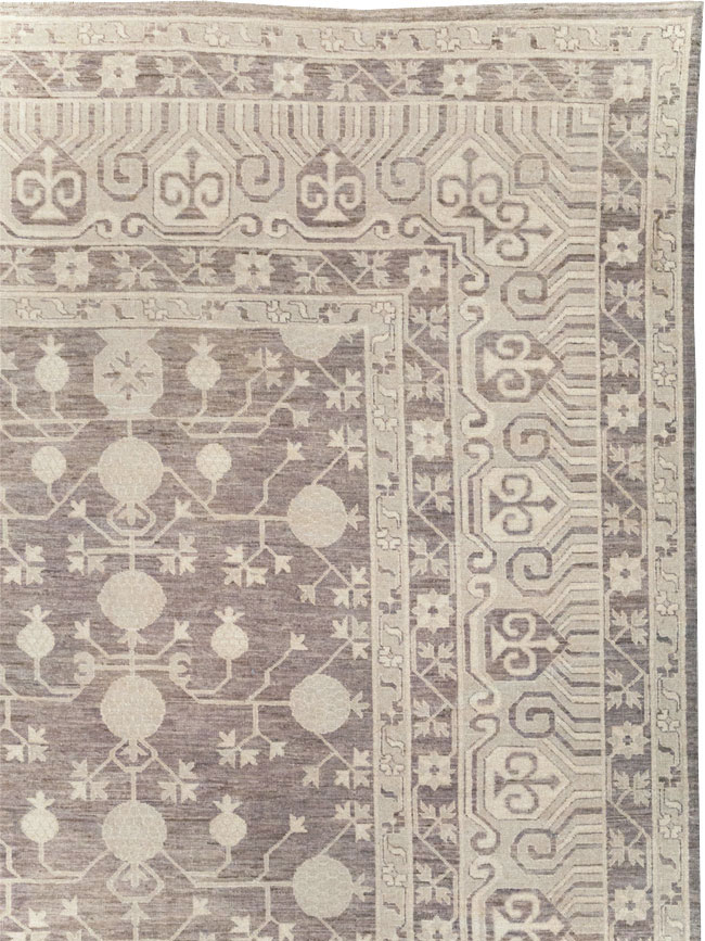 Modern East Turkestan Khotan Large Carpet, No.31788 - Galerie Shabab