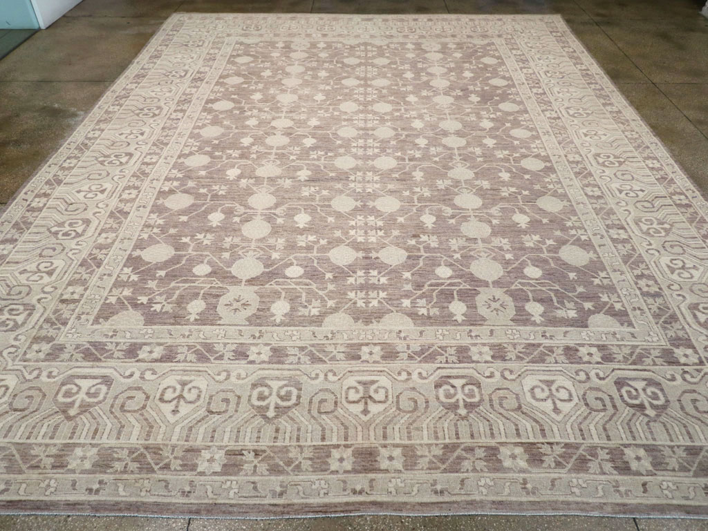 Modern East Turkestan Khotan Large Carpet, No.31788 - Galerie Shabab