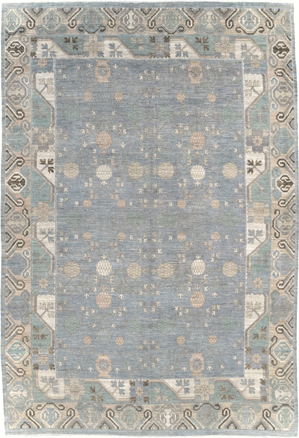 Modern East Turkestan Khotan Room Size Carpet, No.31789 - Galerie Shabab