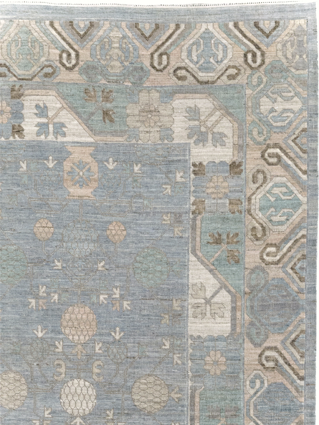 Modern East Turkestan Khotan Room Size Carpet, No.31789 - Galerie Shabab