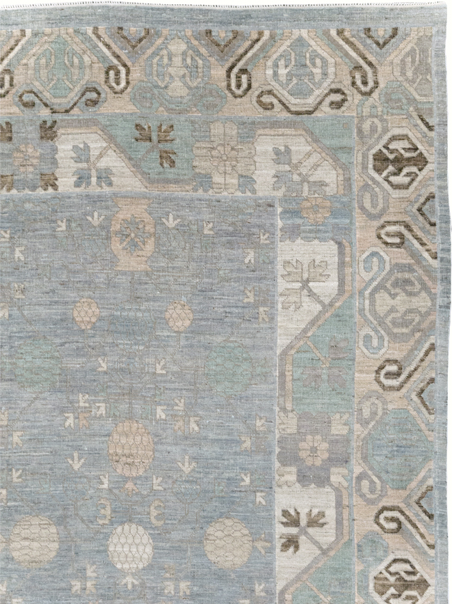 Modern East Turkestan Khotan Room Size Carpet, No.31789 - Galerie Shabab
