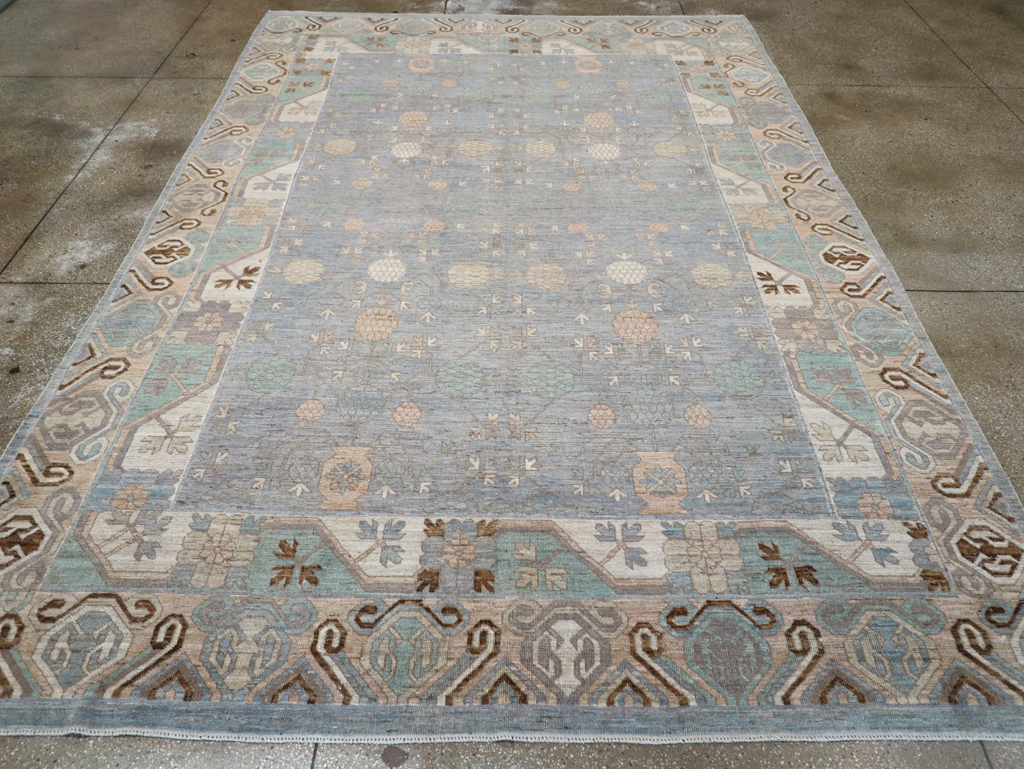 Modern East Turkestan Khotan Room Size Carpet, No.31789 - Galerie Shabab