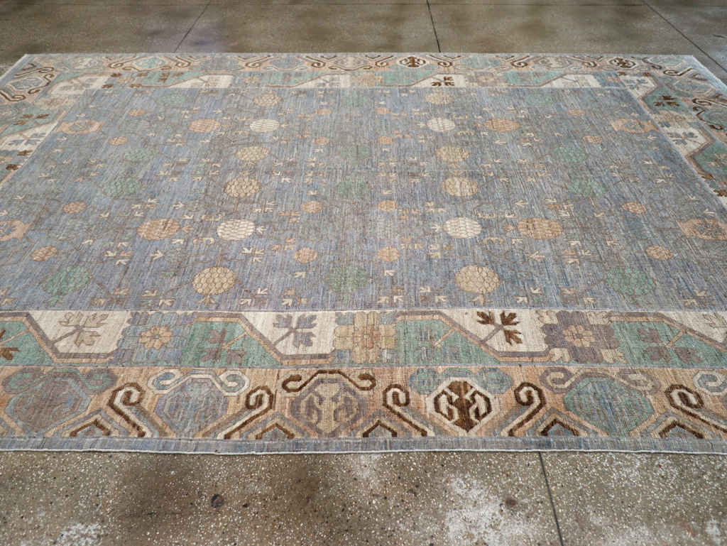 Modern East Turkestan Khotan Room Size Carpet, No.31789 - Galerie Shabab