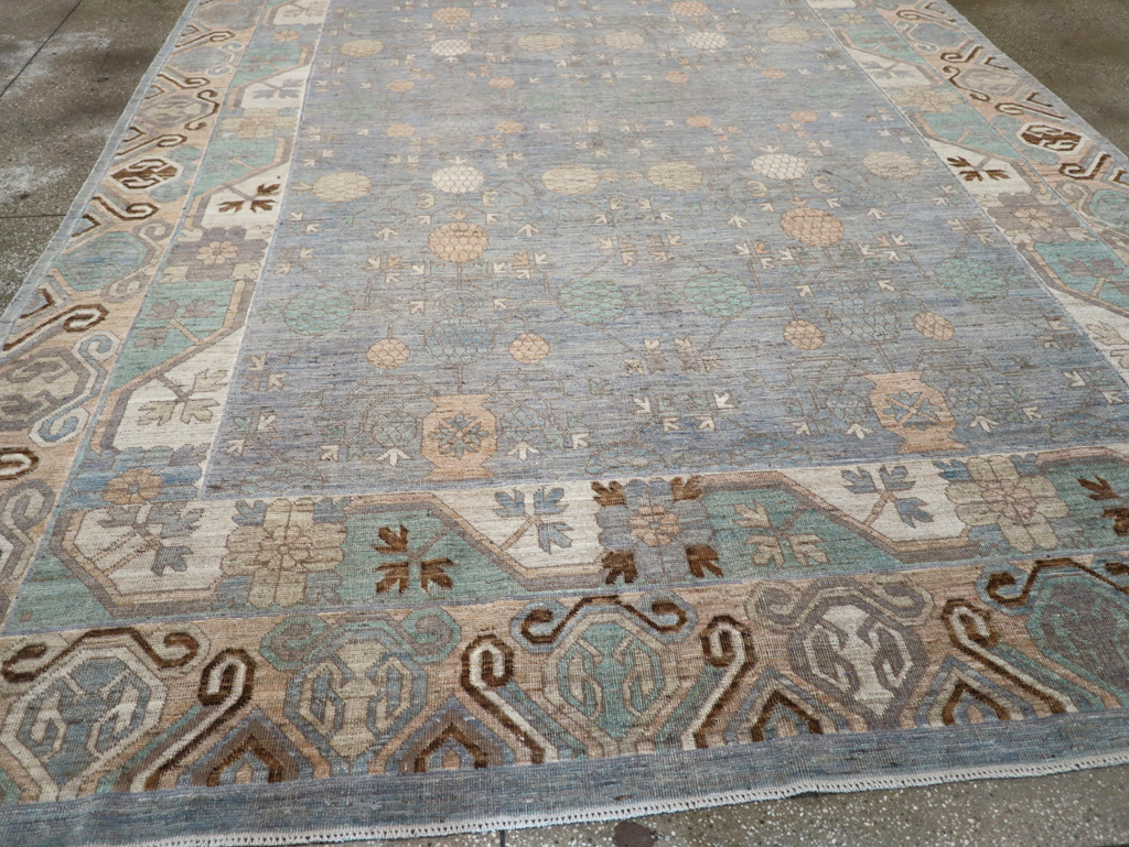 Modern East Turkestan Khotan Room Size Carpet, No.31789 - Galerie Shabab