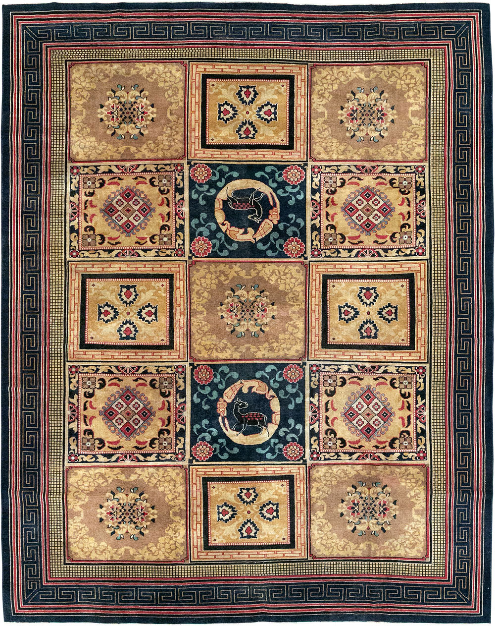 Antique Indian Khotan Room Size Carpet, No.31793 - Galerie Shabab