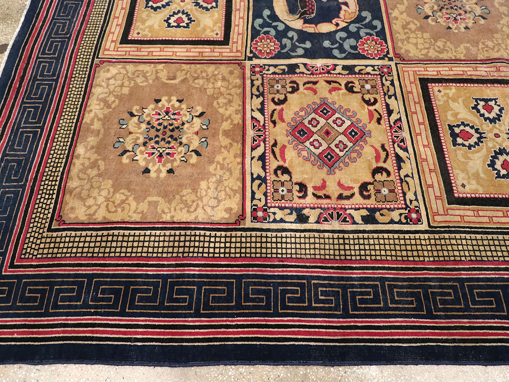 Antique Indian Khotan Room Size Carpet, No.31793 - Galerie Shabab