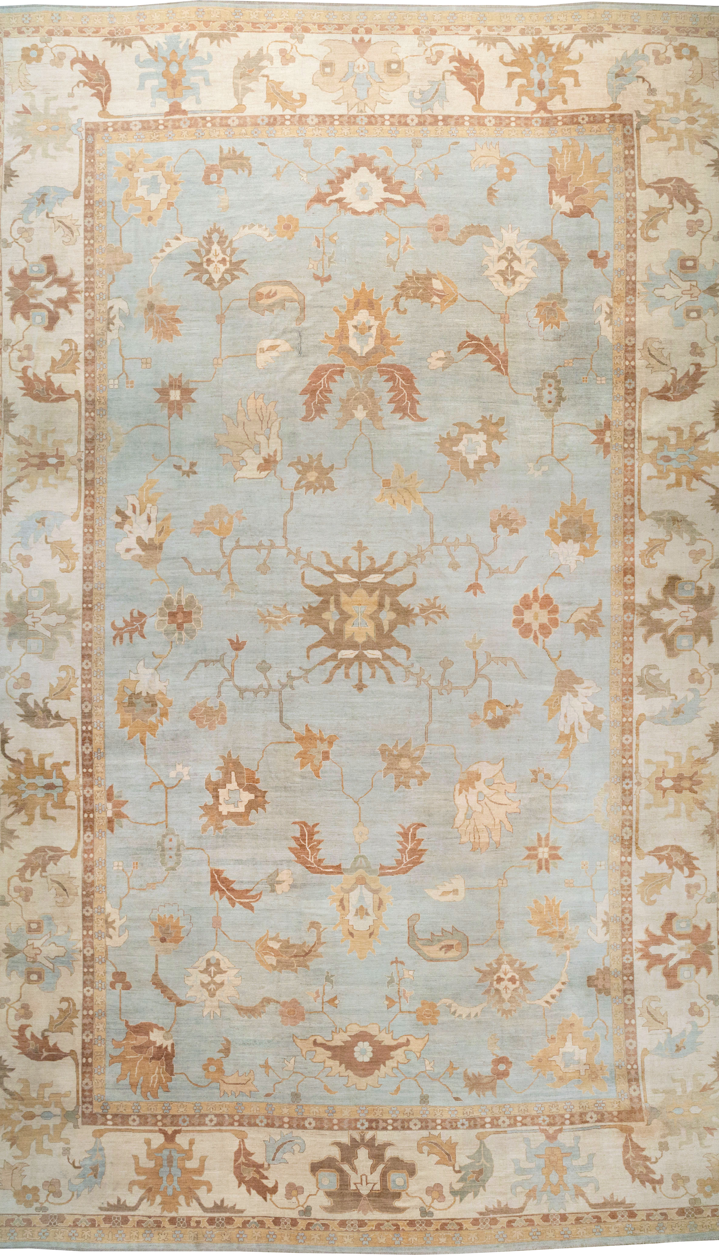 Modern Turkish Oushak Oversize Carpet, No.31795 - Galerie Shabab