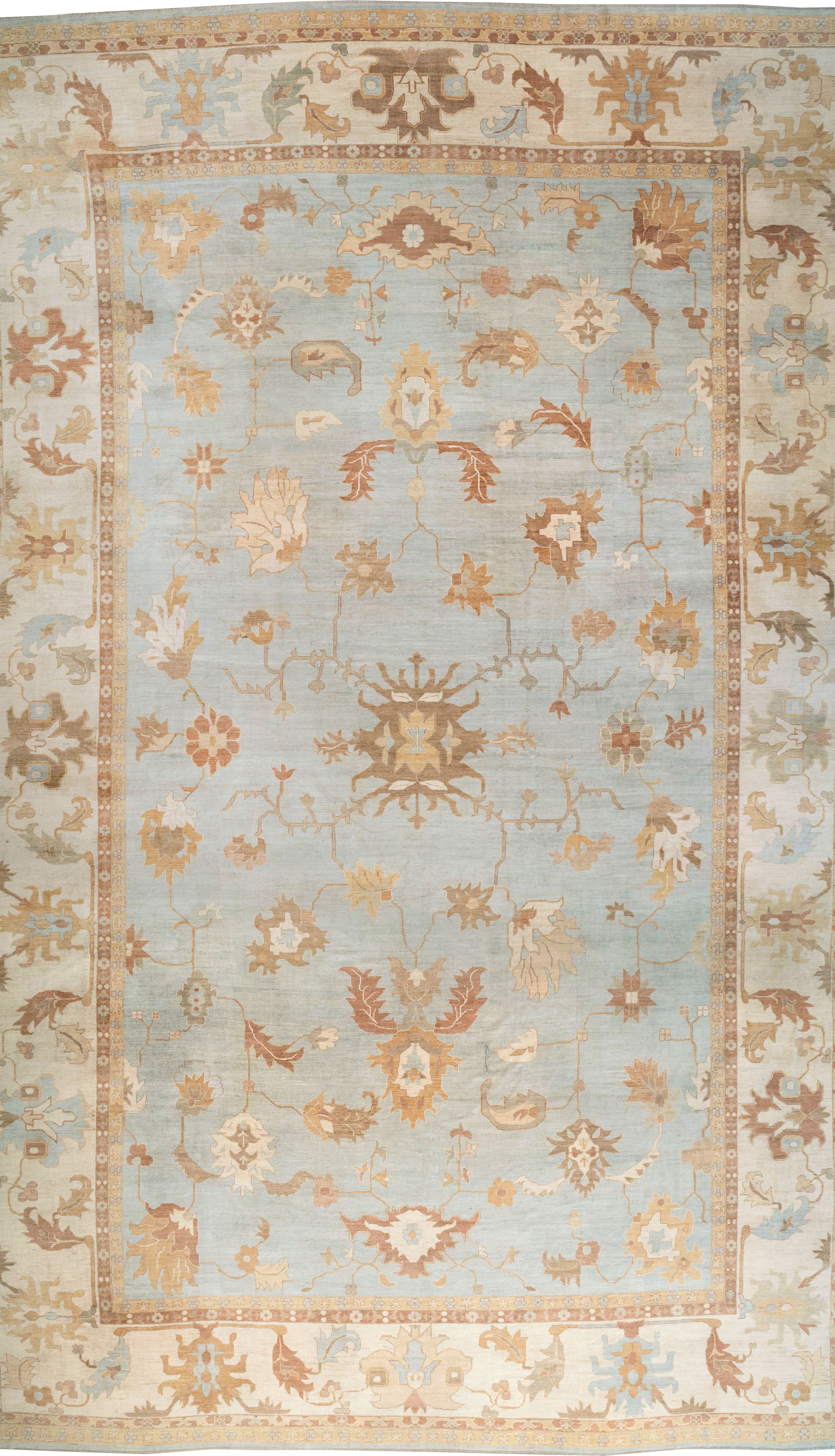 Modern Turkish Oushak Oversize Carpet, No.31795 - Galerie Shabab