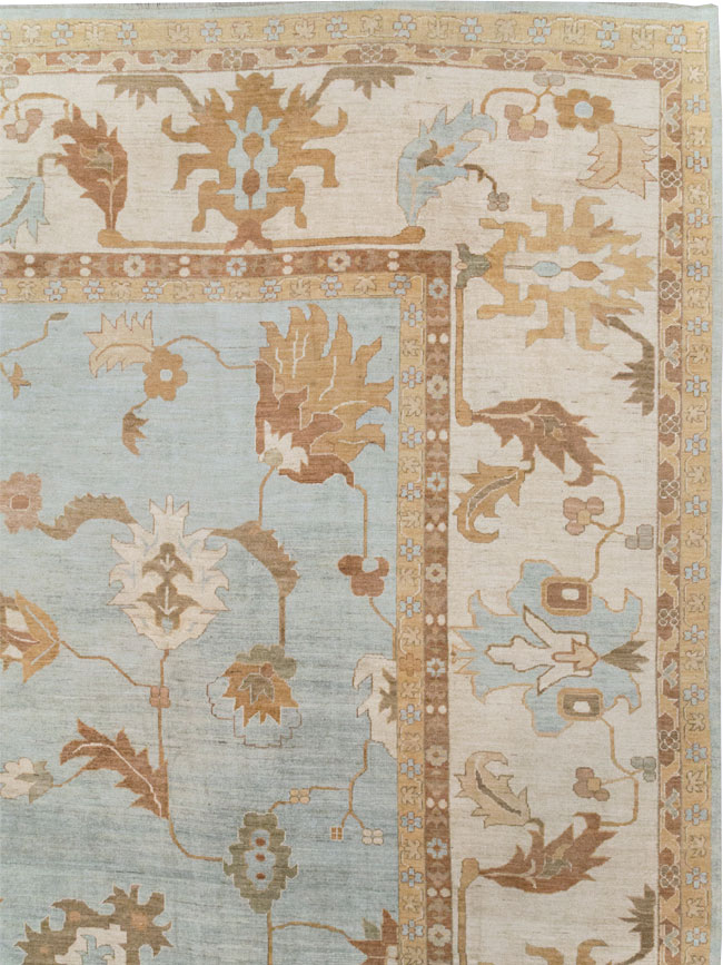 Modern Turkish Oushak Oversize Carpet, No.31795 - Galerie Shabab