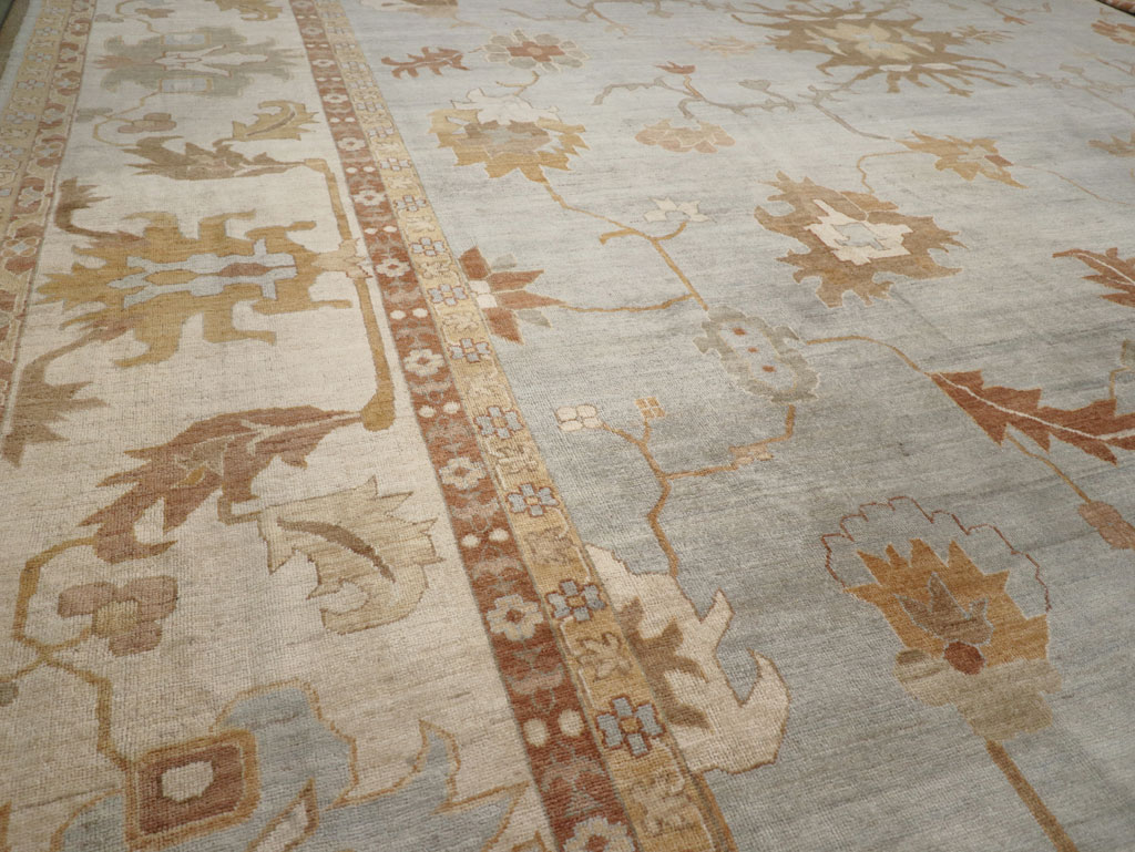 Modern Turkish Oushak Oversize Carpet, No.31795 - Galerie Shabab