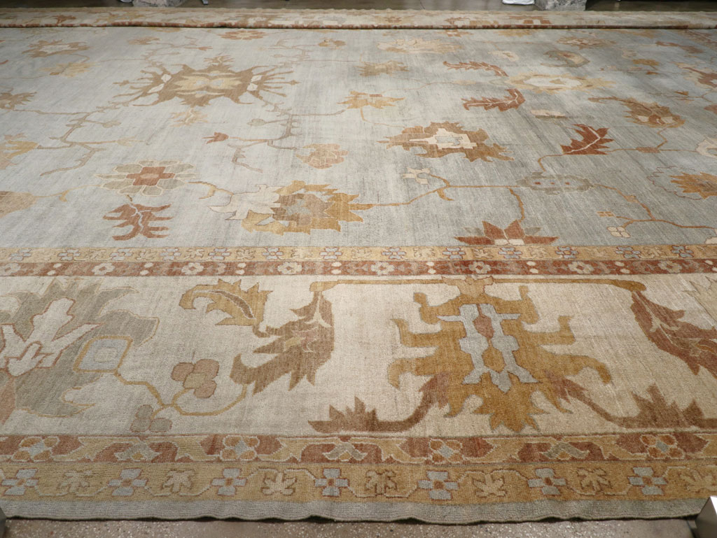 Modern Turkish Oushak Oversize Carpet, No.31795 - Galerie Shabab