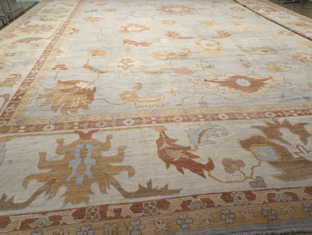 Modern Turkish Oushak Oversize Carpet, No.31795 - Galerie Shabab