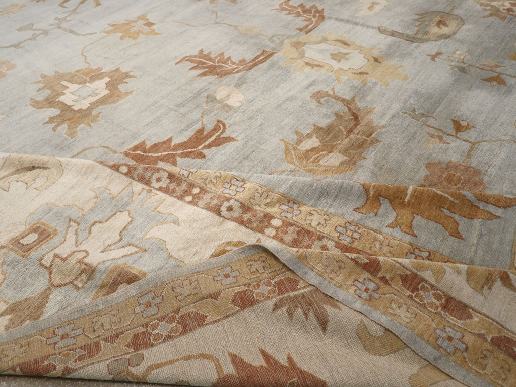 Modern Turkish Oushak Oversize Carpet, No.31795 - Galerie Shabab