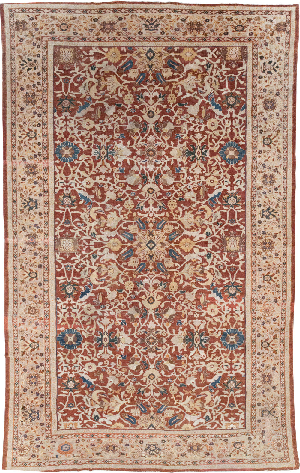 Antique Persian Mahal Oversize Carpet, No.31796 - Galerie Shabab