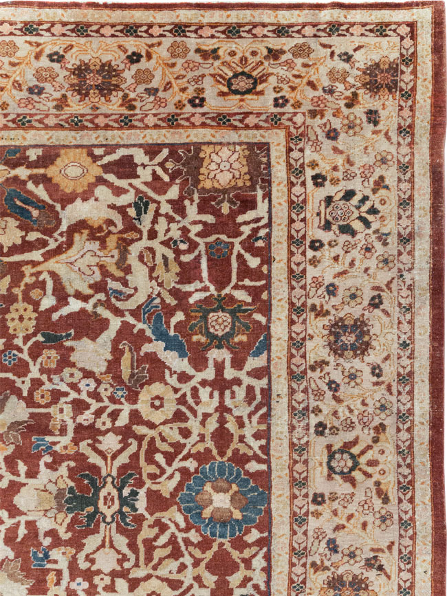 Antique Persian Mahal Oversize Carpet, No.31796 - Galerie Shabab