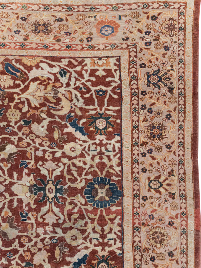 Antique Persian Mahal Oversize Carpet, No.31796 - Galerie Shabab